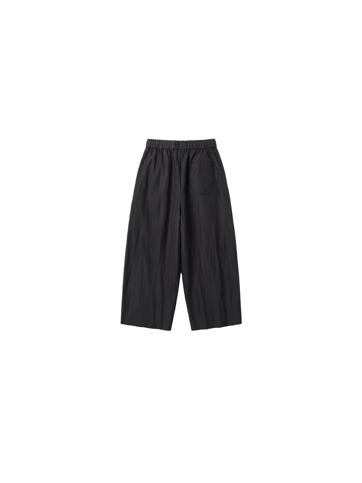 CUBIC High-Waisted Faux Leather Cropped Trousers-8