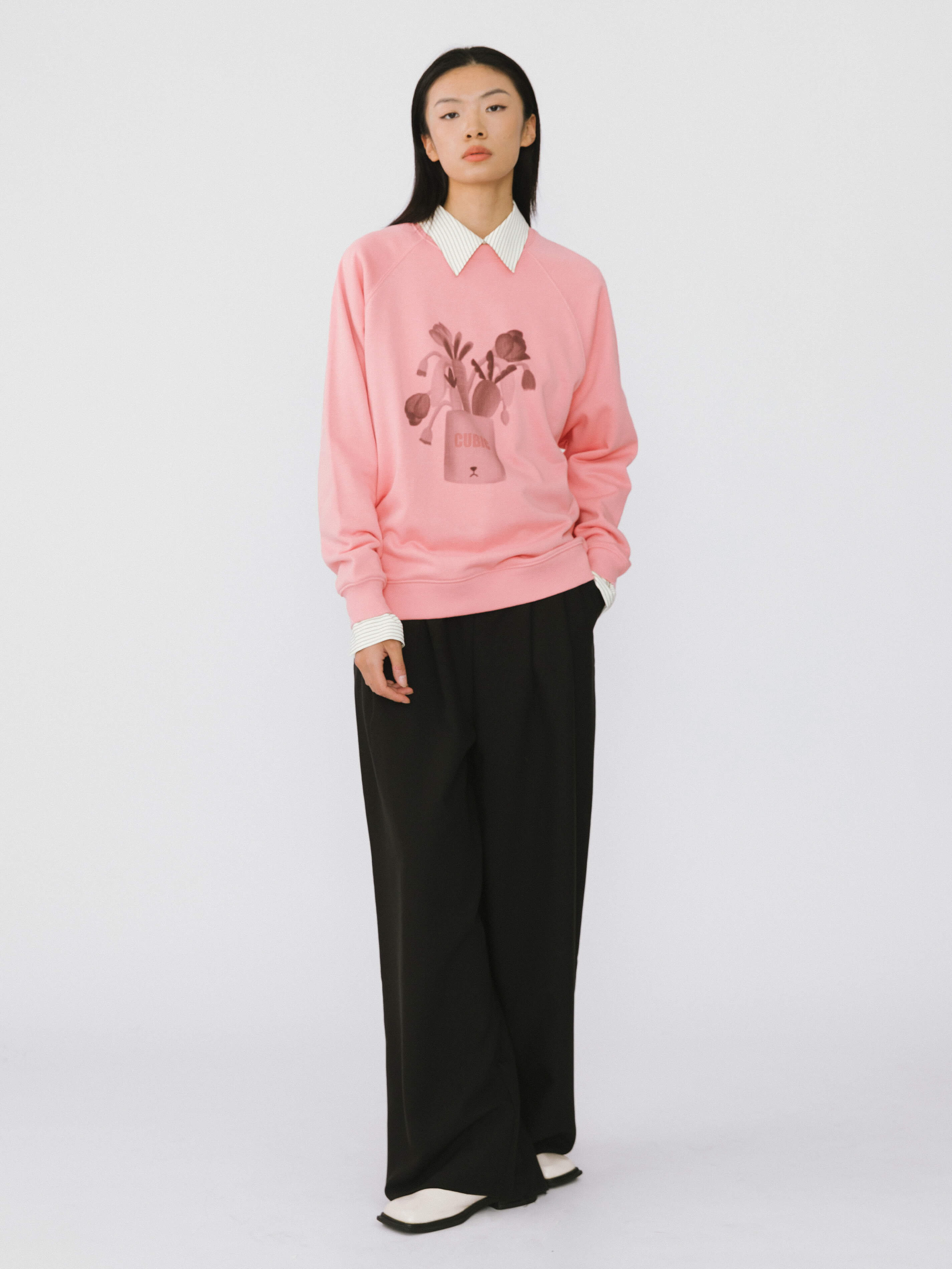 Round Neck Printed Sweatshirt-9