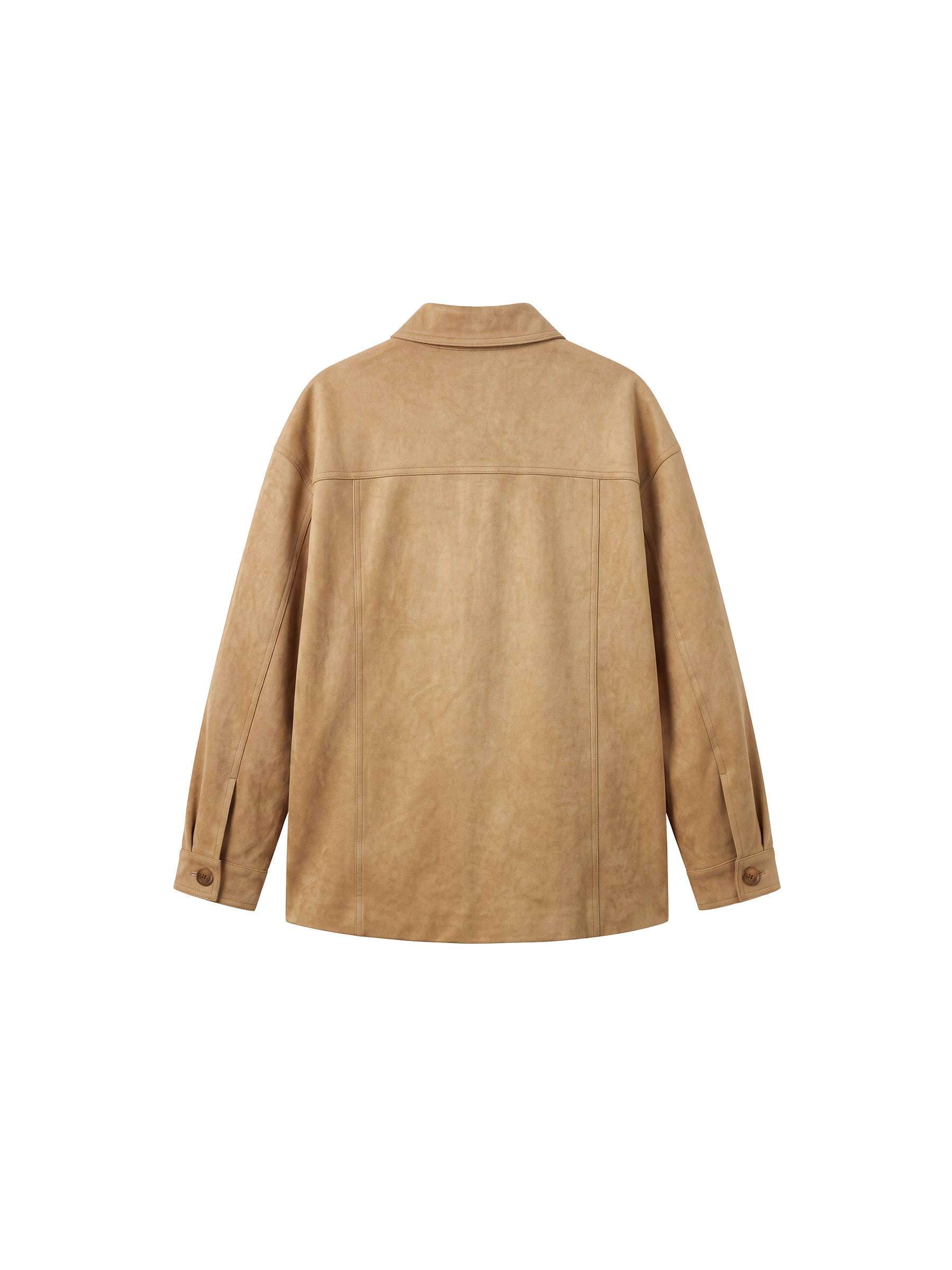 CUBIC Vintage Suede‑Effect Utility Jacket-8