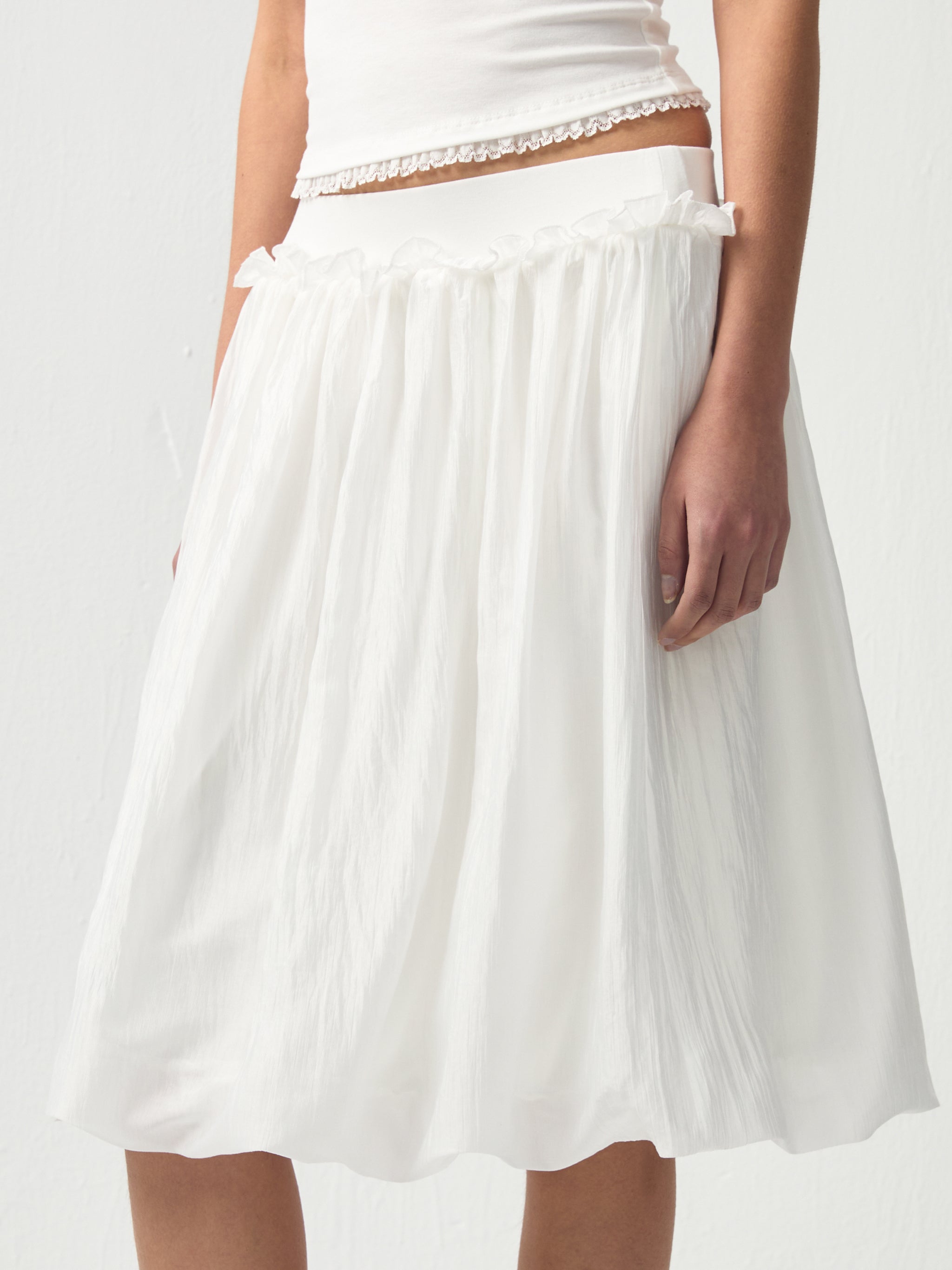 CUBIC Acetic Bud Midi Skirt-8