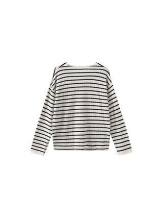 ONE BY CUBIC Striped Wool Knitted Jumper
