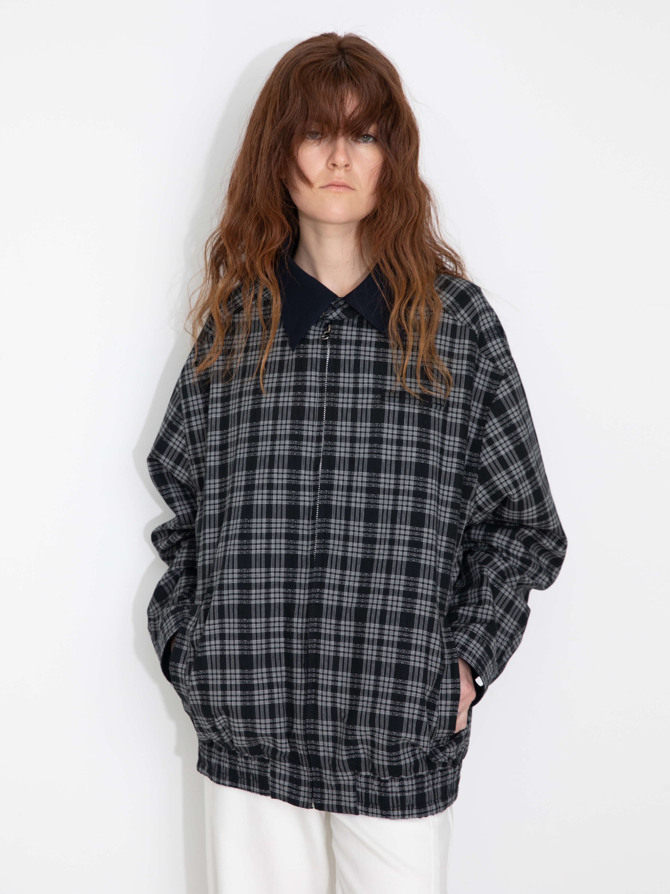 Reversible Jacket with Color-Block Collar-9