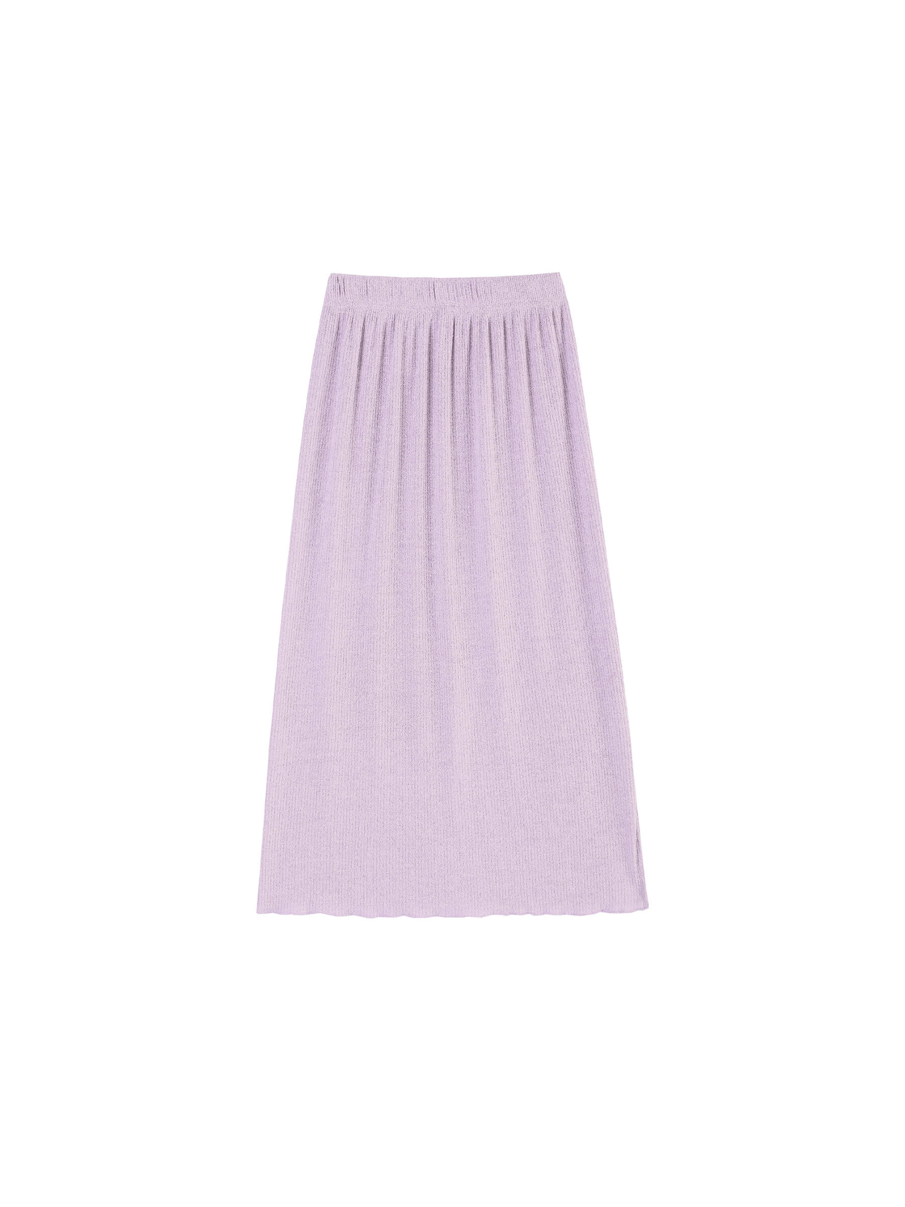 A-line Ribbed Knit Midi Skirt-9
