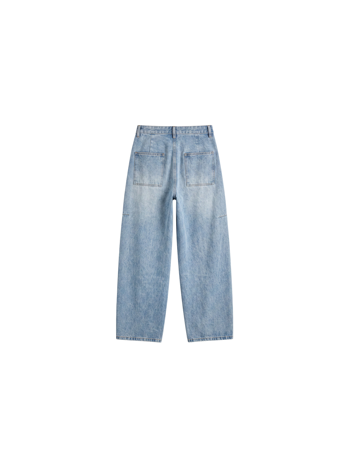 CUBIC Panelled Barrel-Leg Jeans-8