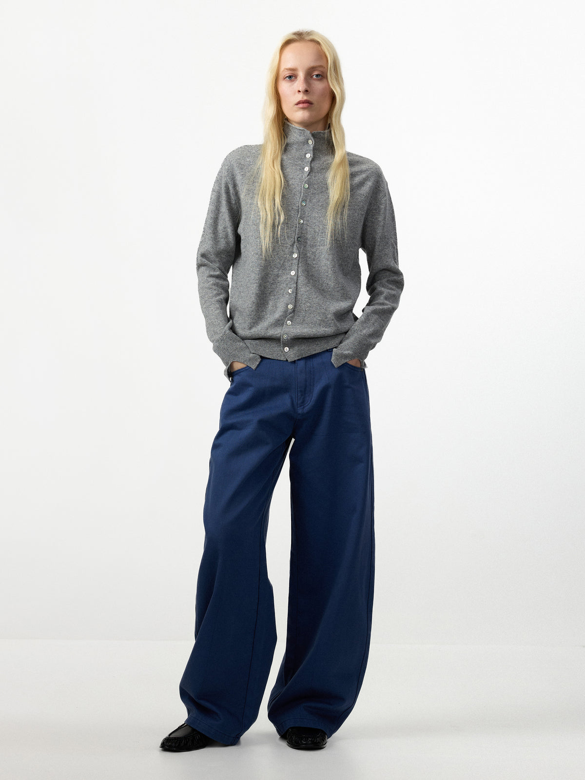 CUBIC 100% Cotton Wide Leg Trousers-8
