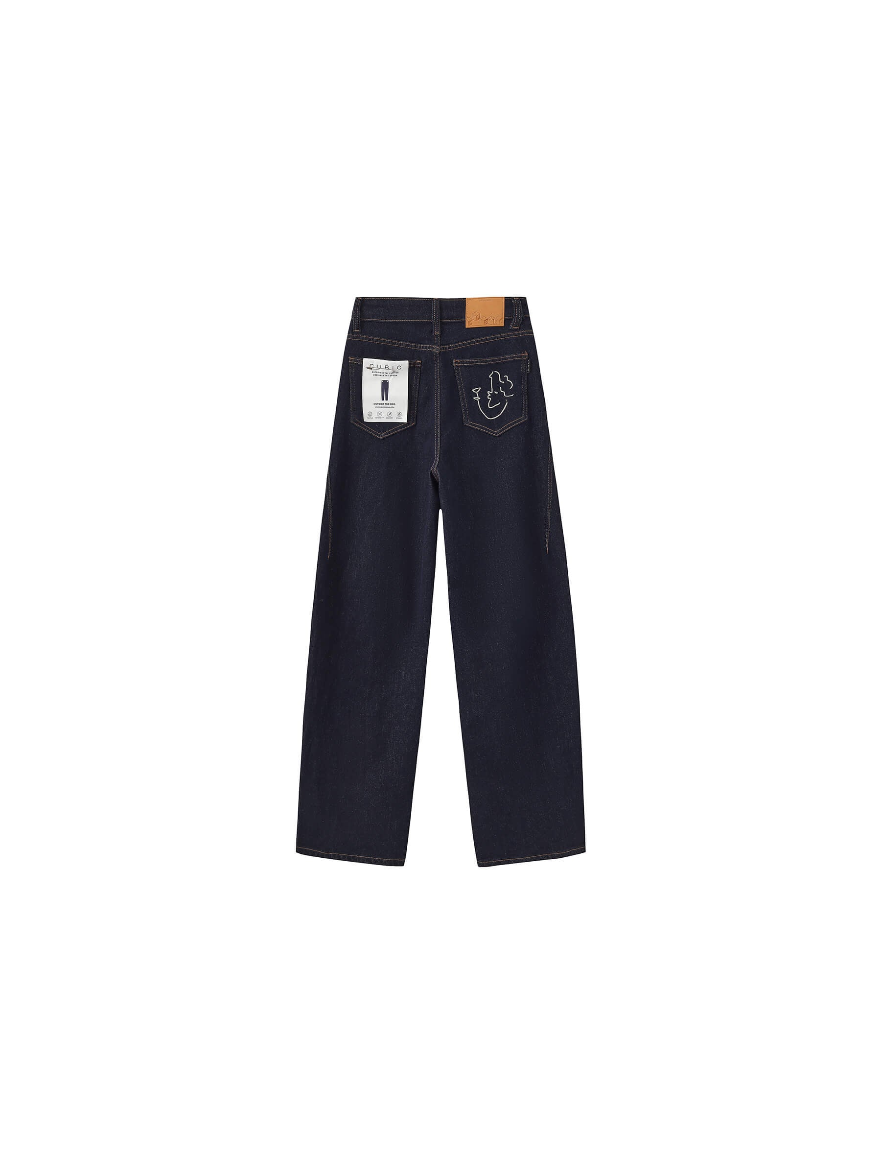 "CUBIC WINE CLUB" Tapered Fit Jeans-10
