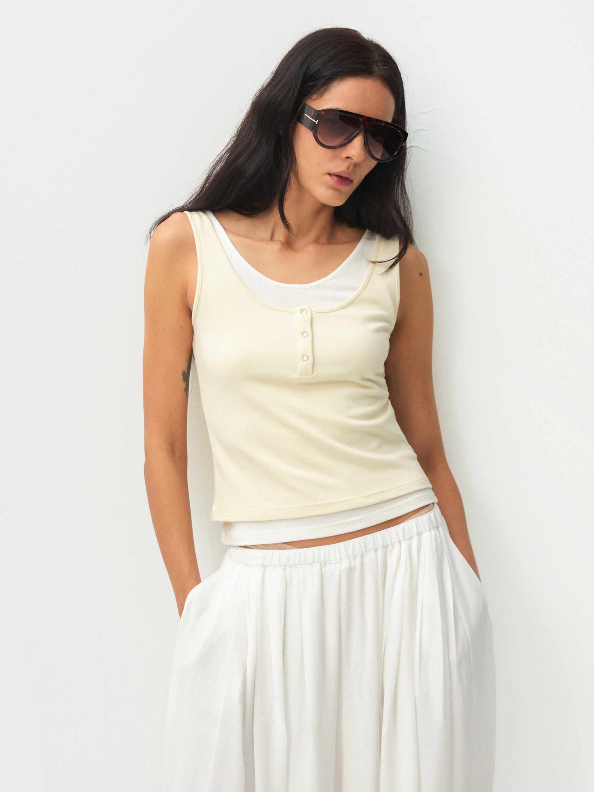 CUBIC Lyocell Two-Piece Vest-8