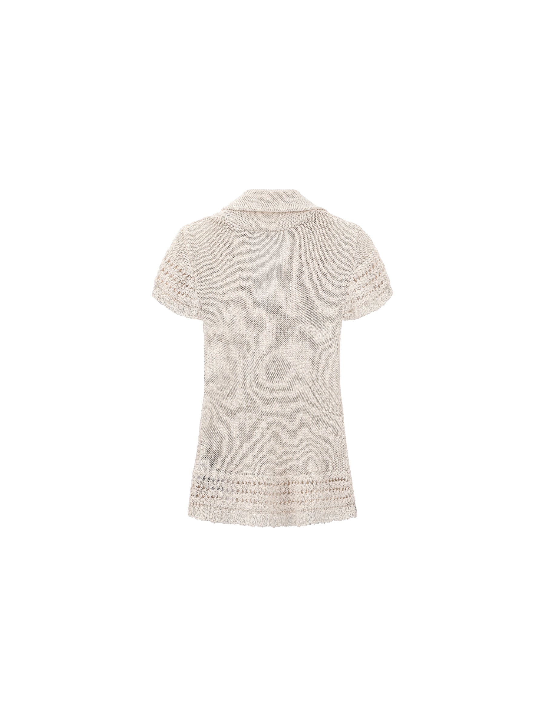 CUBIC Cowl Neck Sheer Knit Top-8