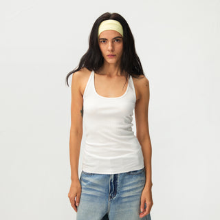 C by CUBIC Slim-Fit Sleeveless Knit Tank Top