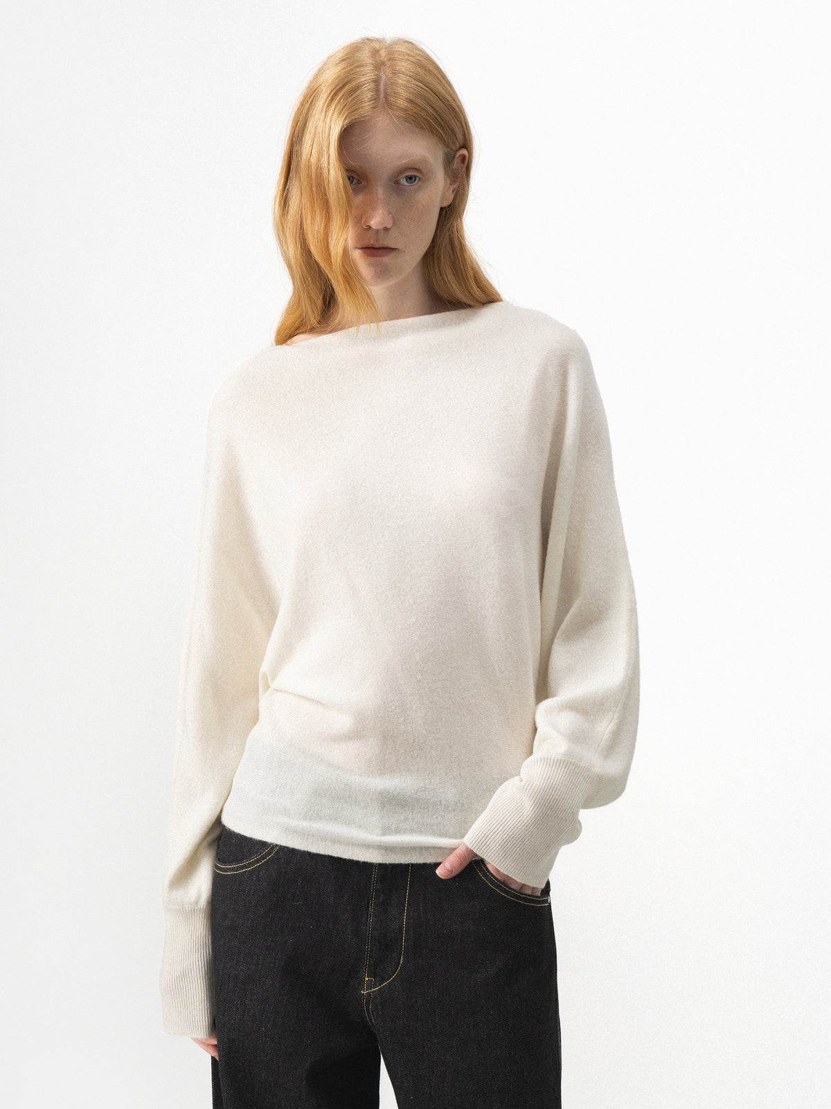 CUBIC Convertible Off-Shoulder Wool-Blend Sweater-8