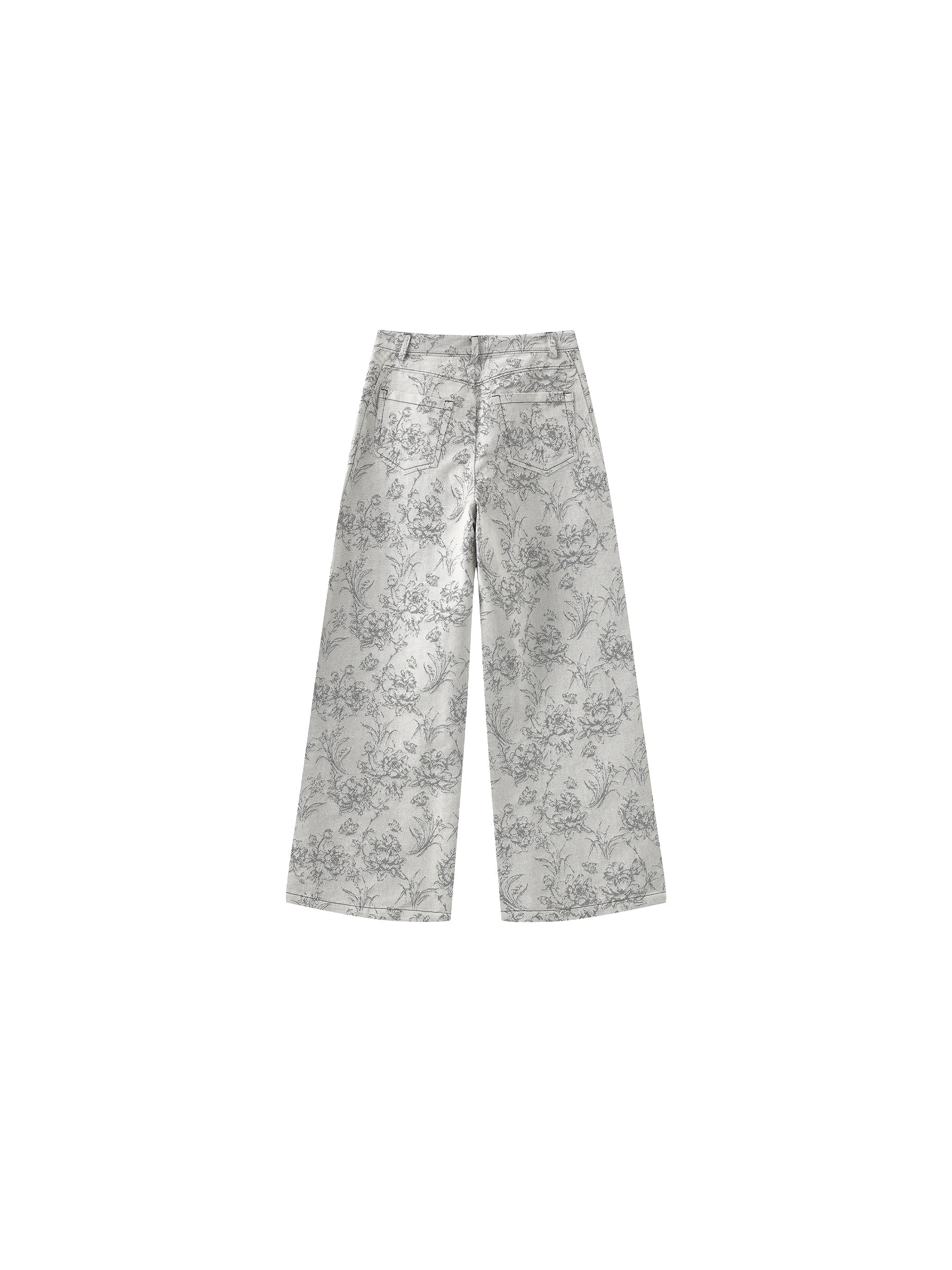 Bohemian Loose-Fit Patterned Straight Pants-8