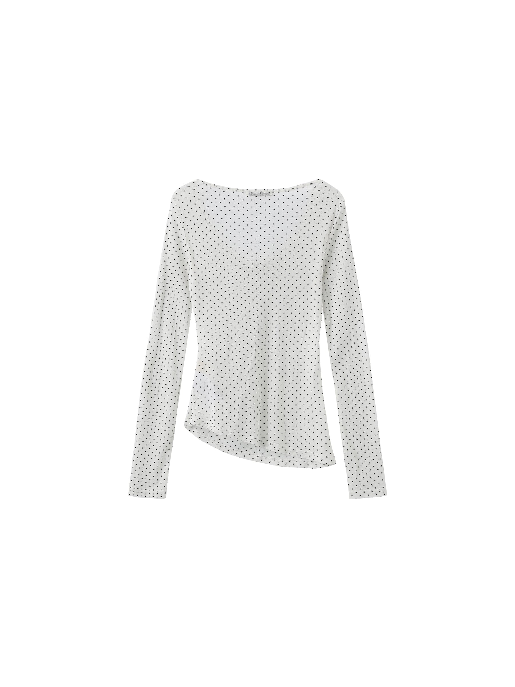 Retro Polka Dot Sheer Acetate Mesh Top-8