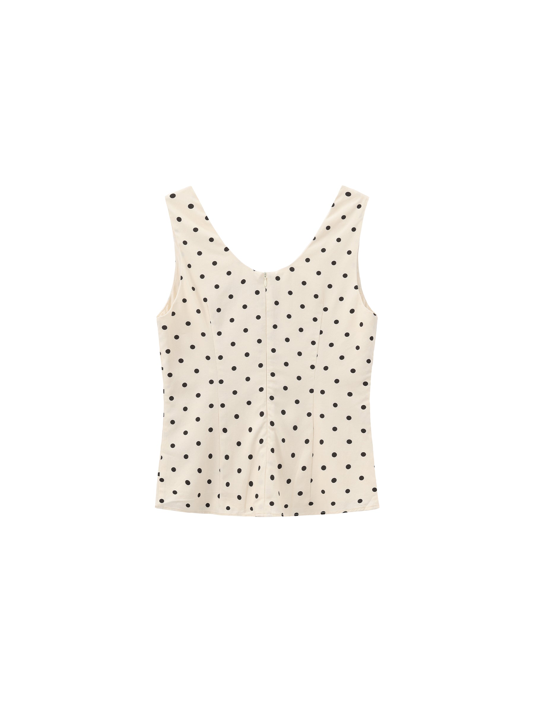 CUBIC Polka Dot V-Neck Top-8