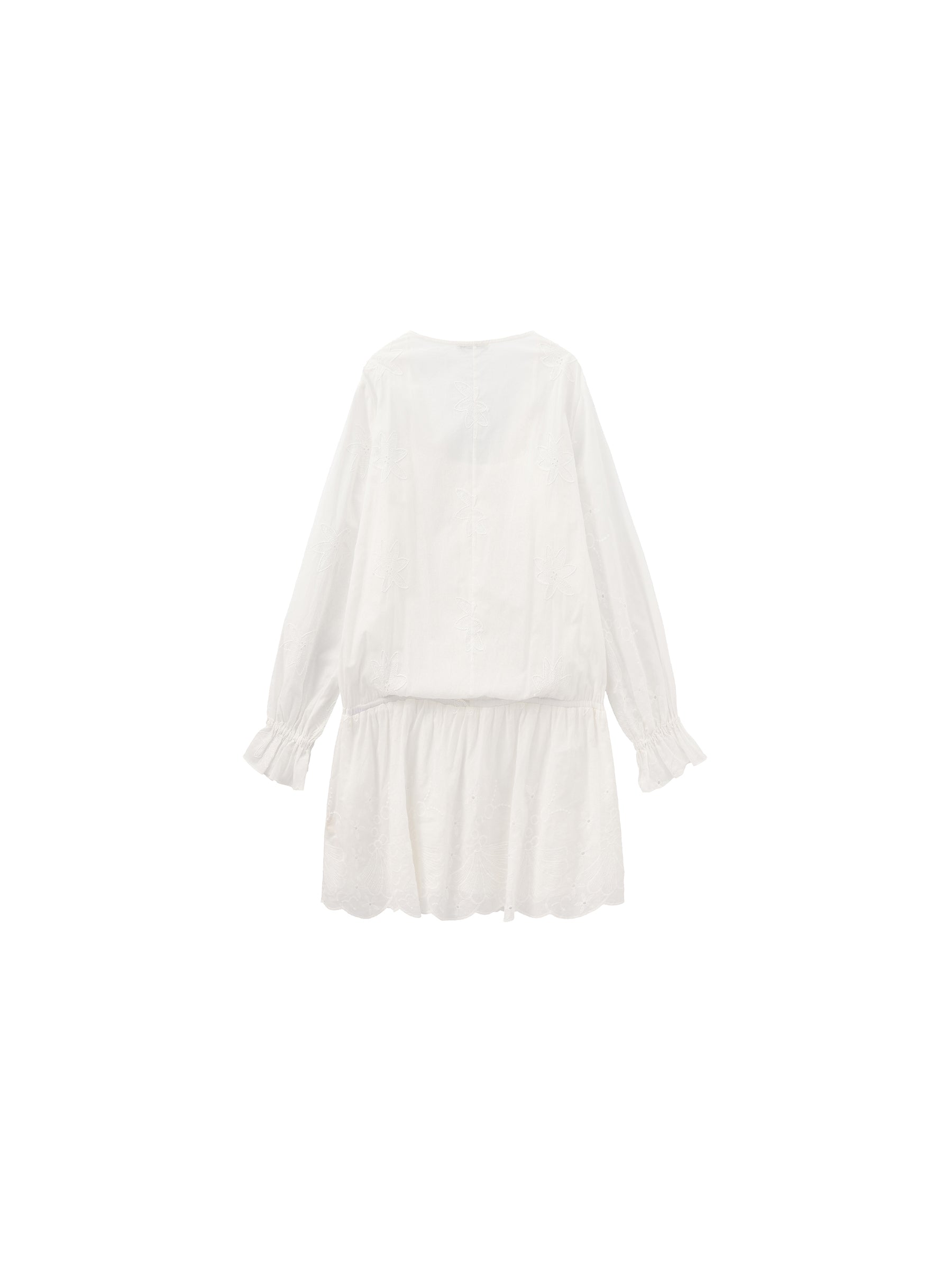 CUBIC Pure Cotton Shirt Dress with Lace-8