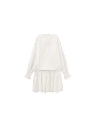 CUBIC Pure Cotton Shirt Dress with Lace