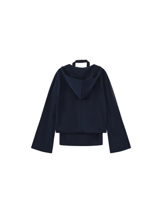 Layered Halter Cami Hoodie