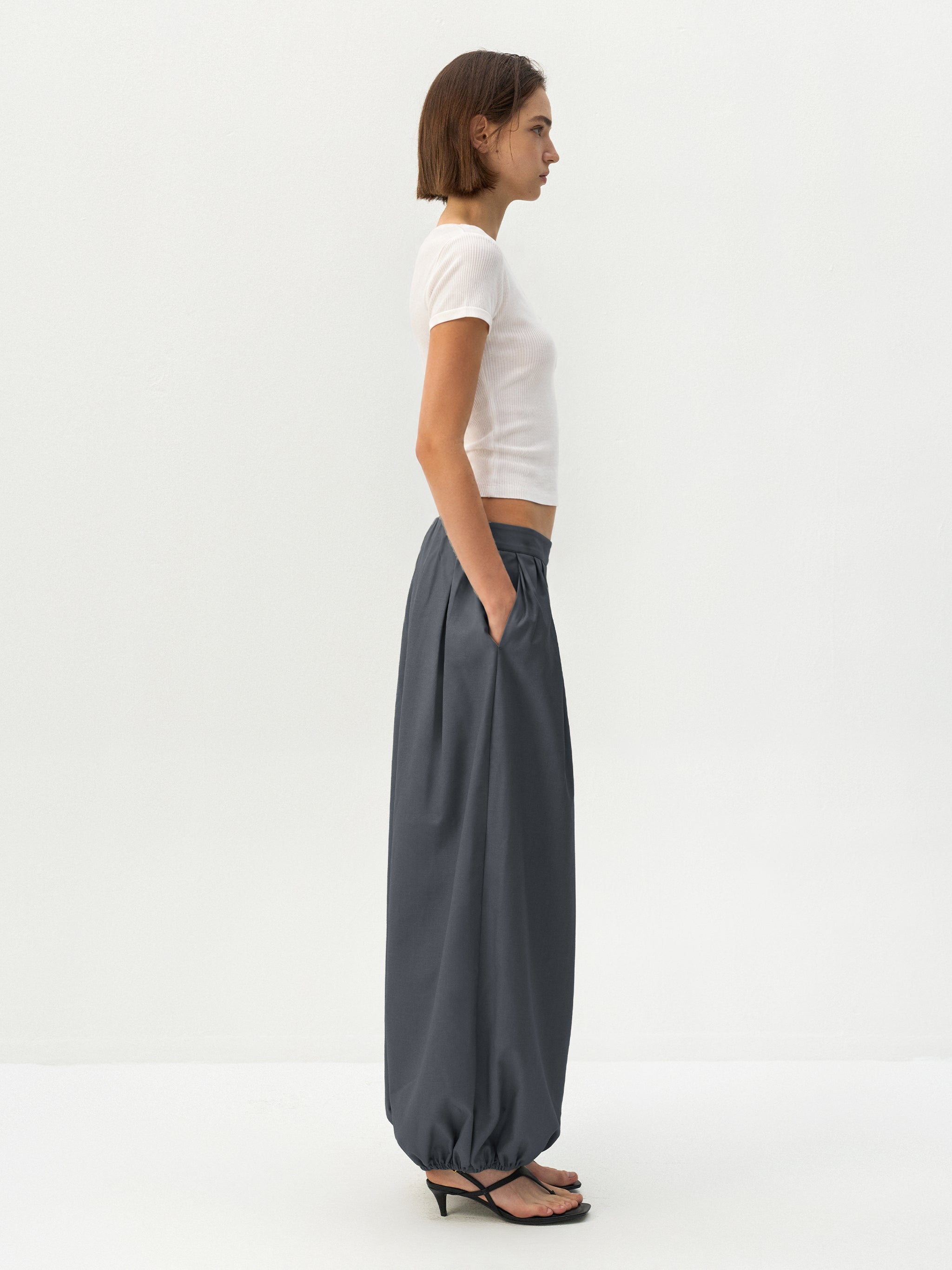 CUBIC Pleated Balloon Pants-8