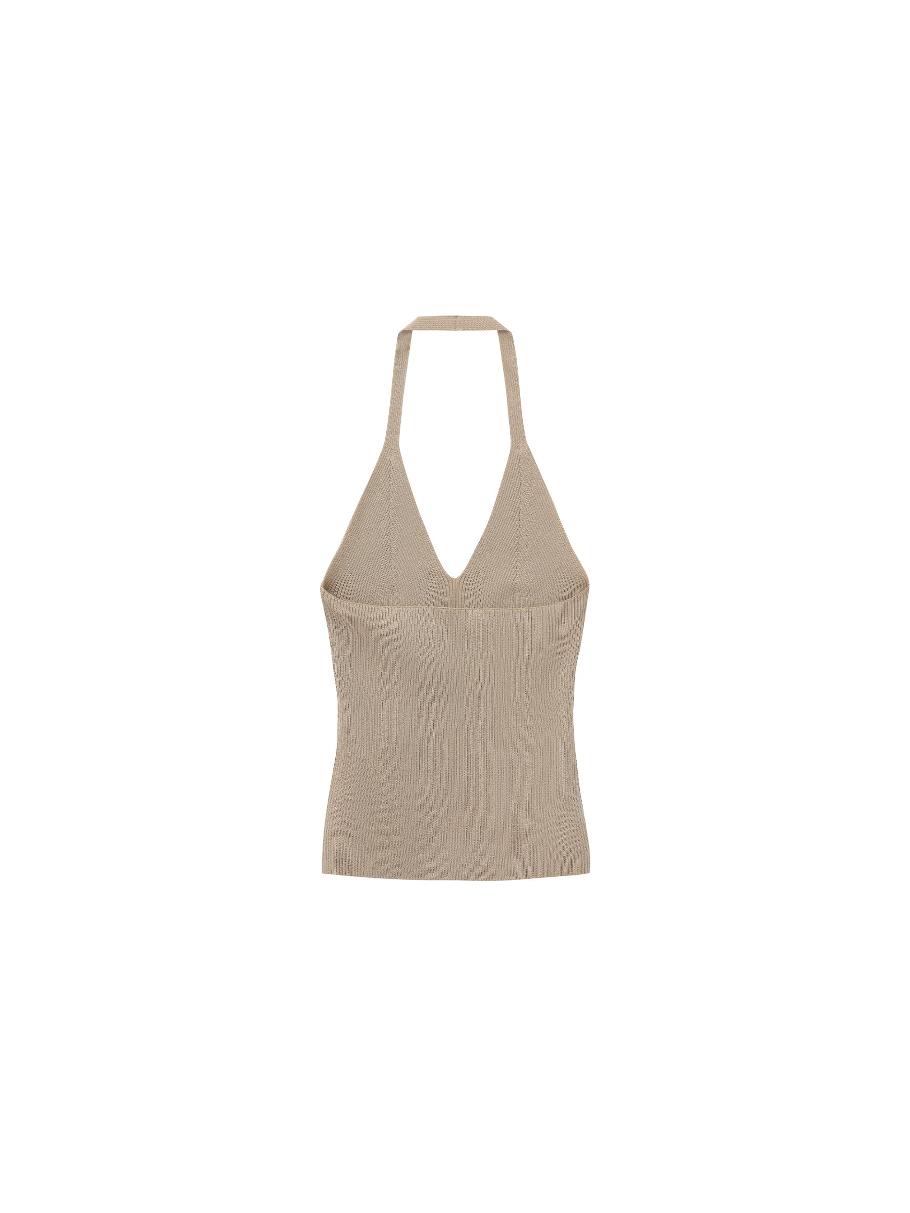 CUBIC Wool Blend Knit Halter Neck Top-5