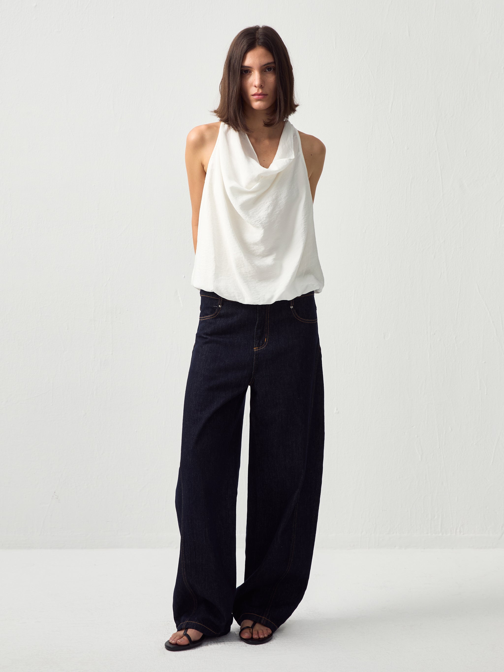 CUBIC Solid Halter Neck Camisole