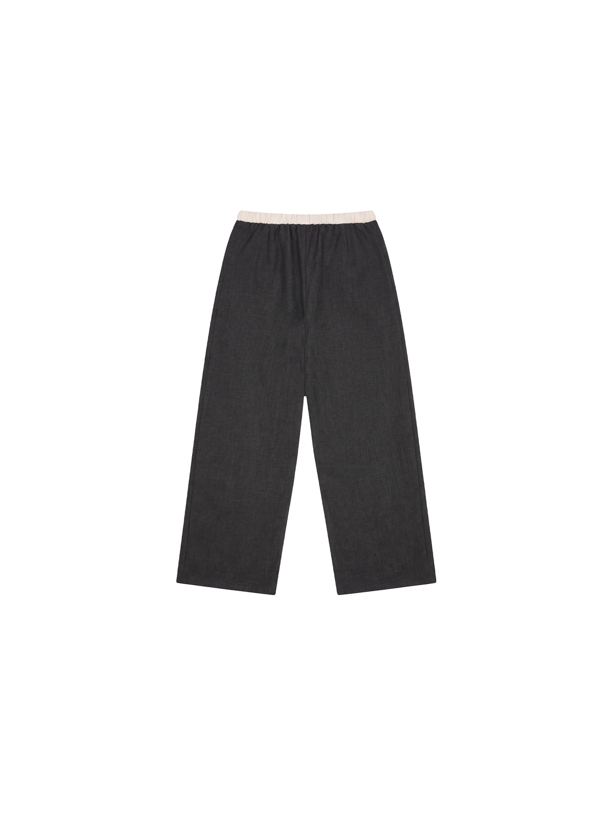 CUBIC Herringbone Drawstring Straight-Leg Trousers-8