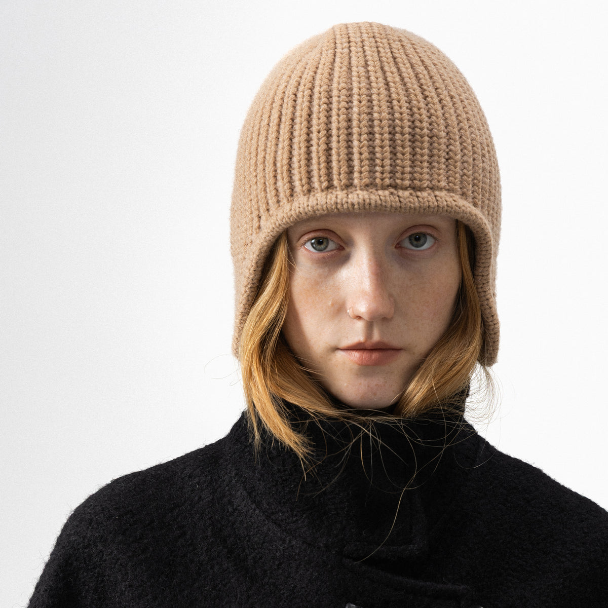 CUBIC Convertible Ribbed Knit Aviator Hat-8