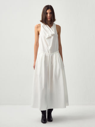 CUBIC 100% Cotton Halter Neck Cowl Dress