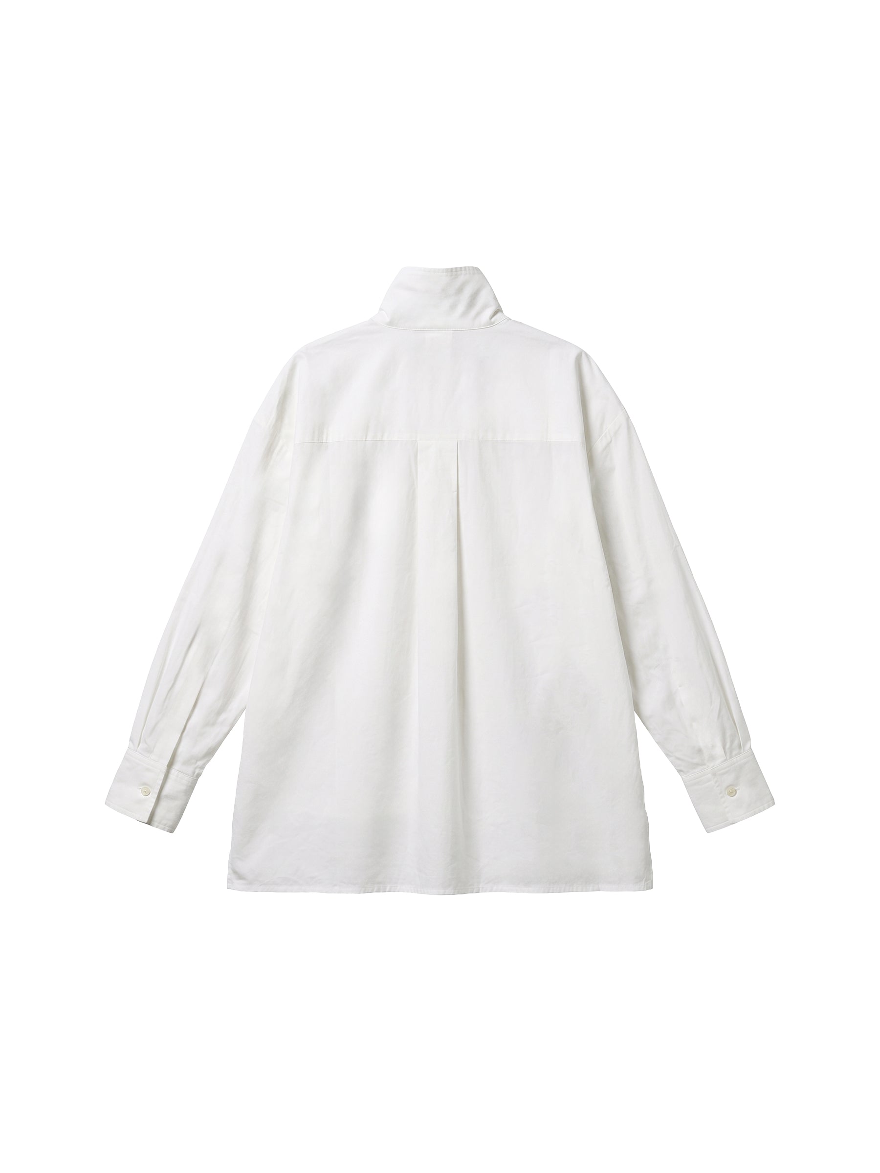 CUBIC Stand Collar Cotton Shirt-8