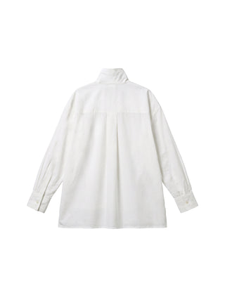 CUBIC Stand Collar Cotton Shirt