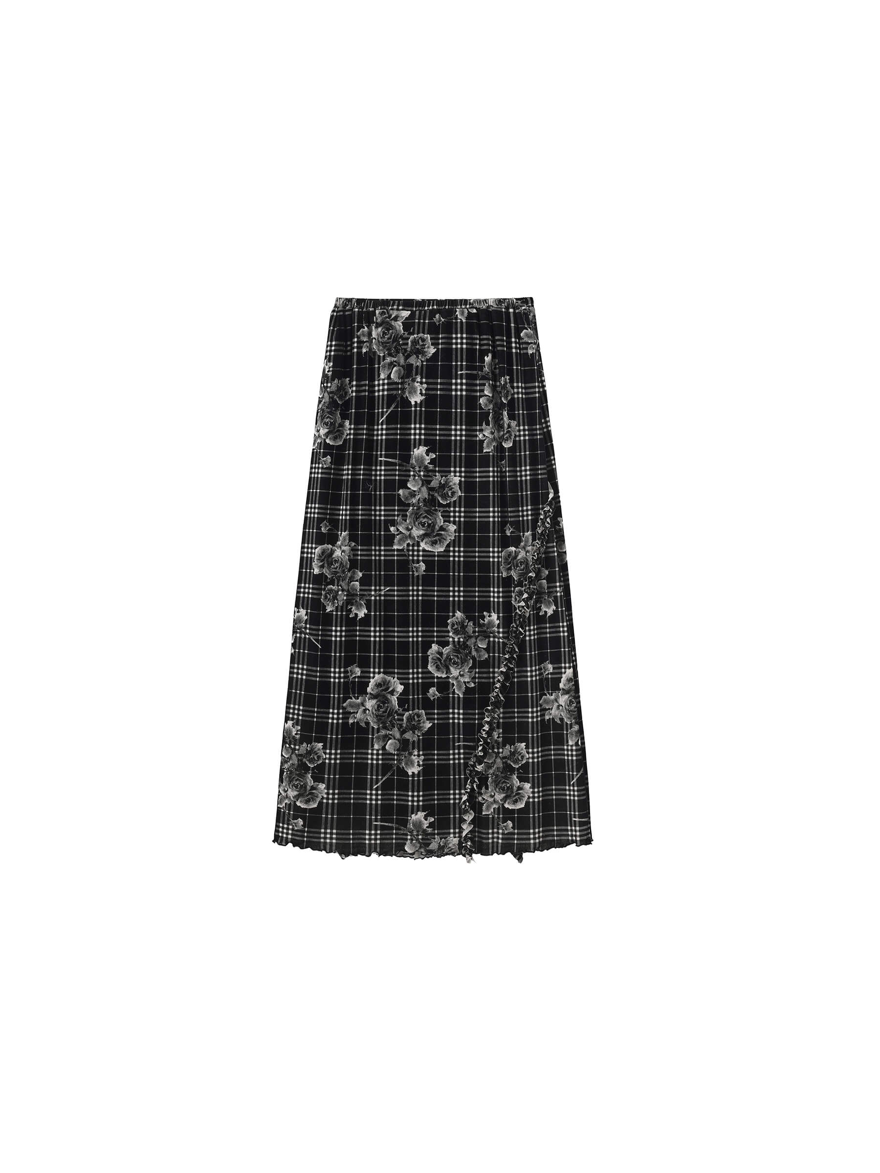 Floral Print A-line Skirt-11