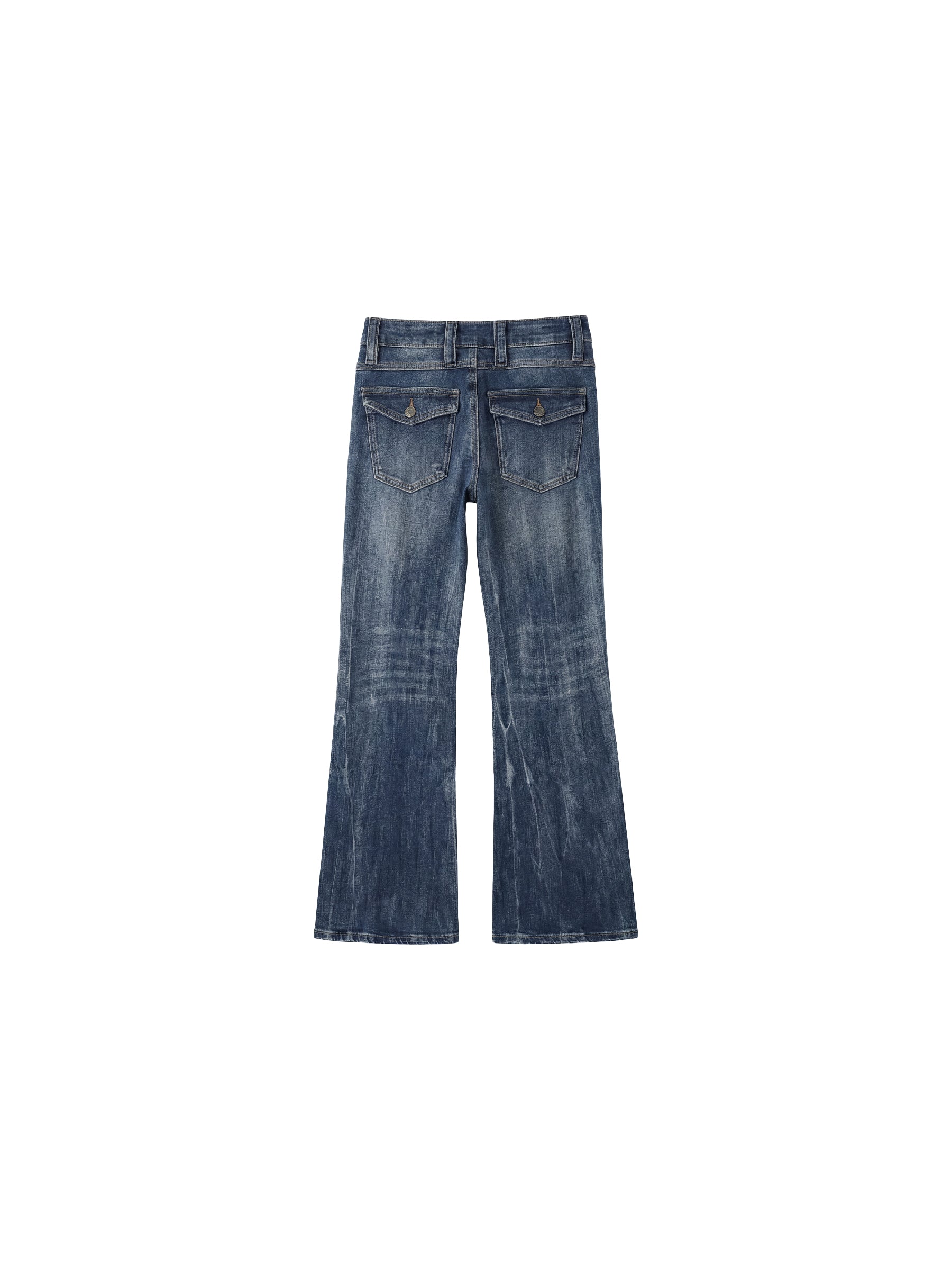CUBIC  Low-Rise Flare Jeans-8