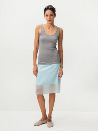 CUBIC  Lyocell Semi-Sheer Pencil Midi Skirt