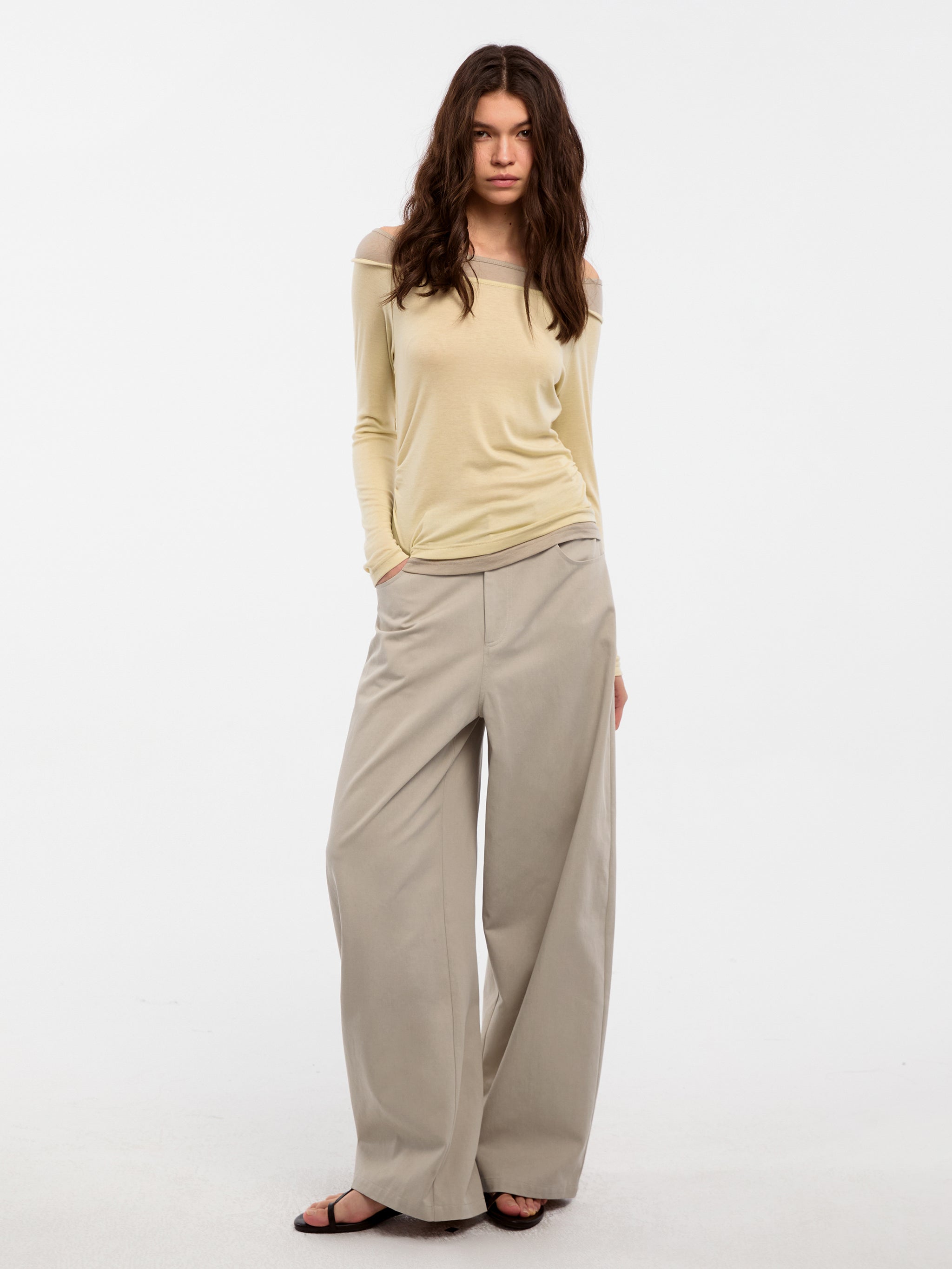 CUBIC Lyocell Straight Leg Casual Pants(Pre-order: 30days)-8