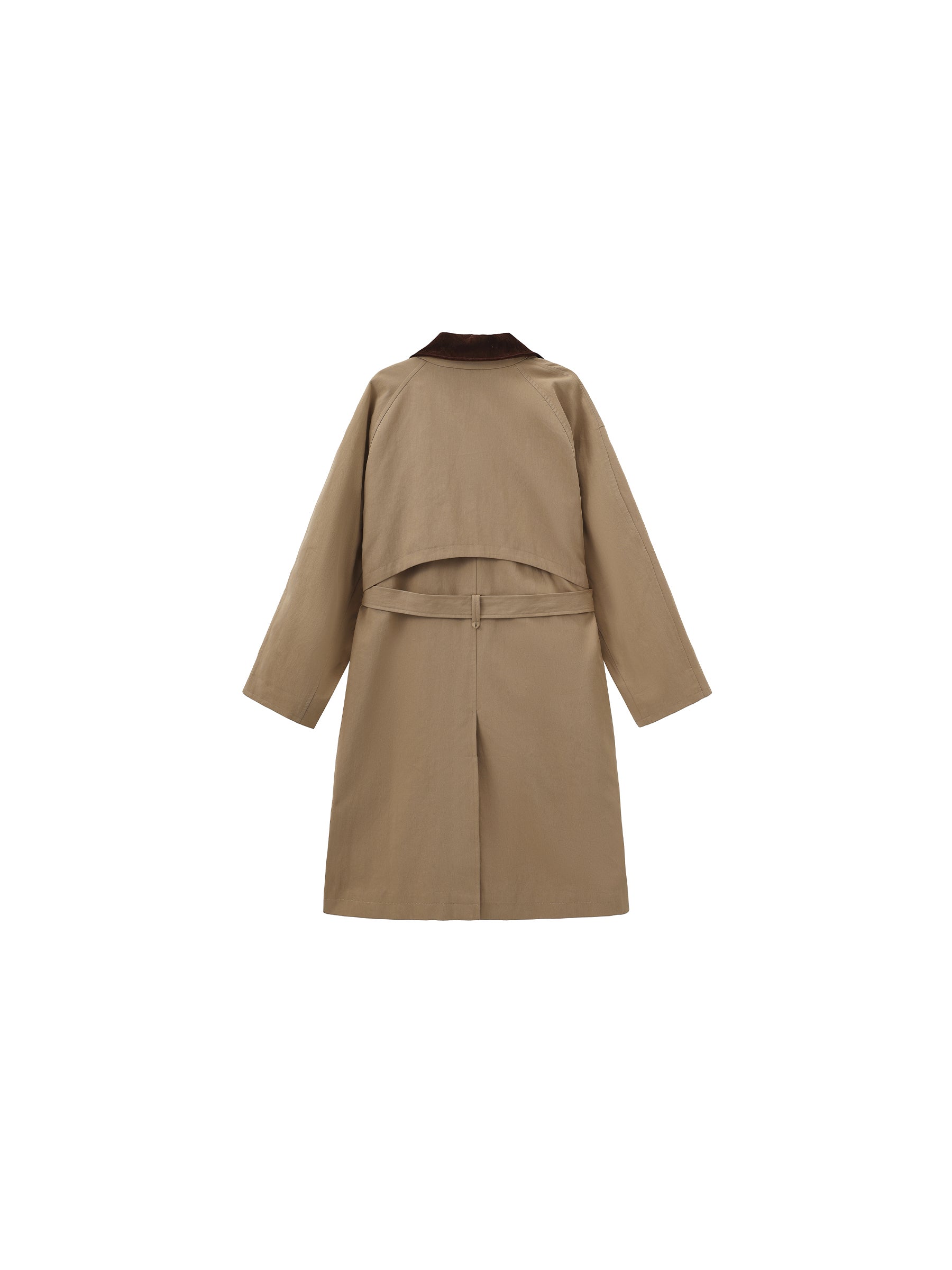 Classic Collared Longline Trench Coat-8