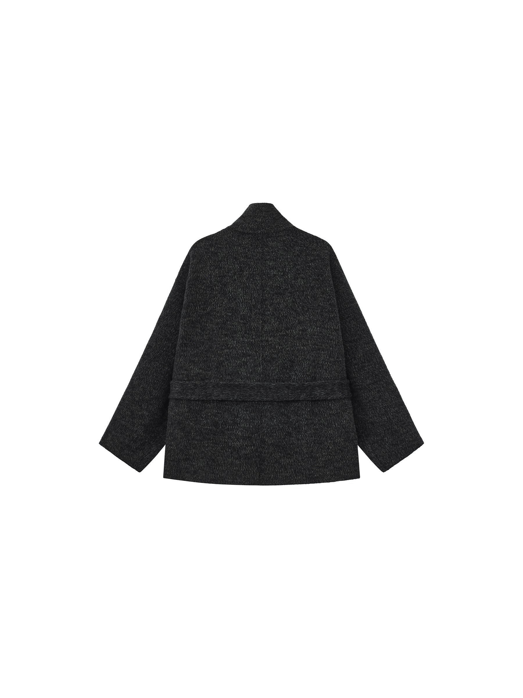 Relaxed Cashmere-Wool Blend Cocoon Jacket-8