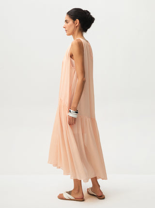 CUBIC Tiered Halter Neck Lyocell Midi Dress