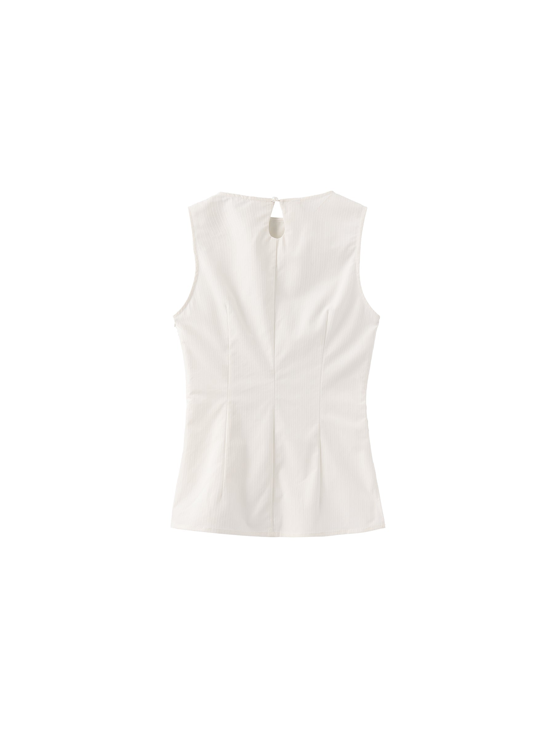 Sleeveless Satin Ruched Tank Top-7