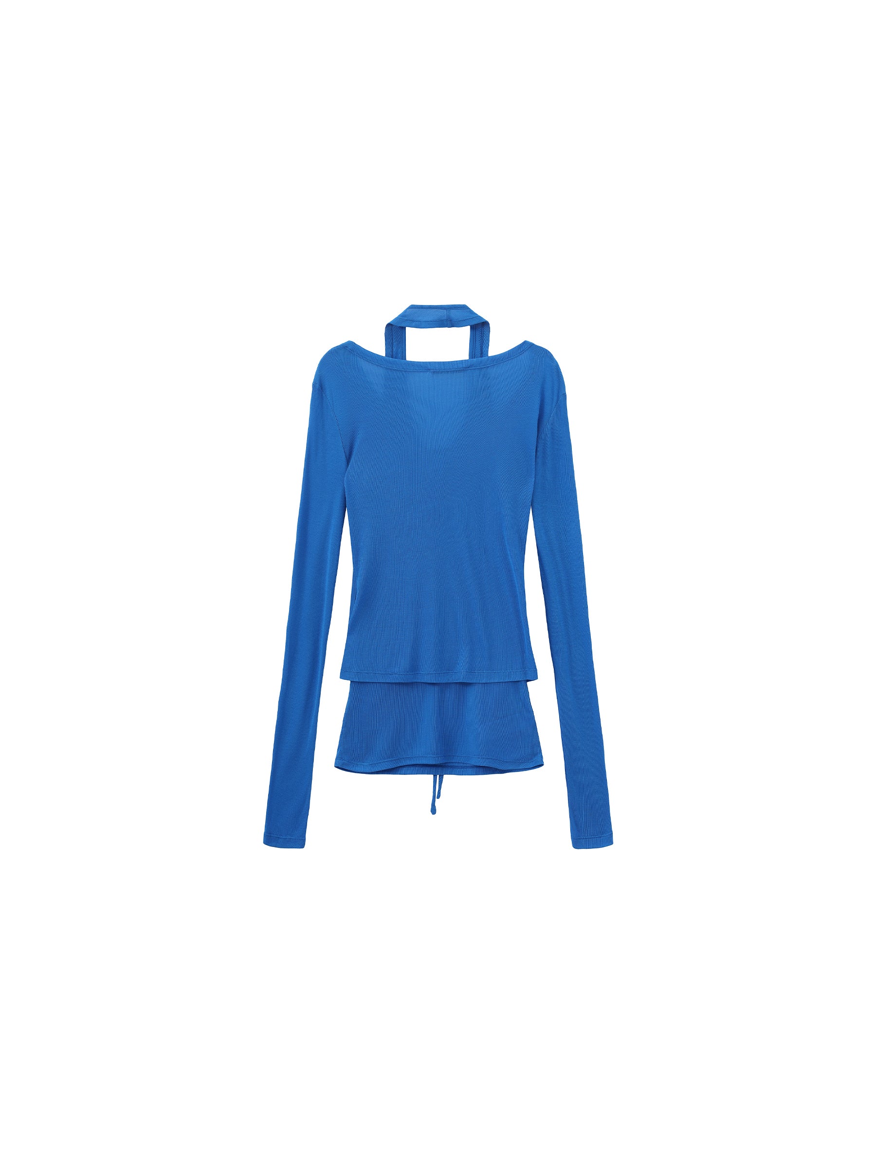 Lyocell-Blend Halter Knit Two-Piece Top-8