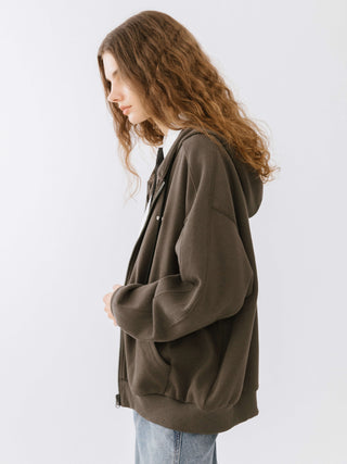 Boyfriend Zip Up Hoodie