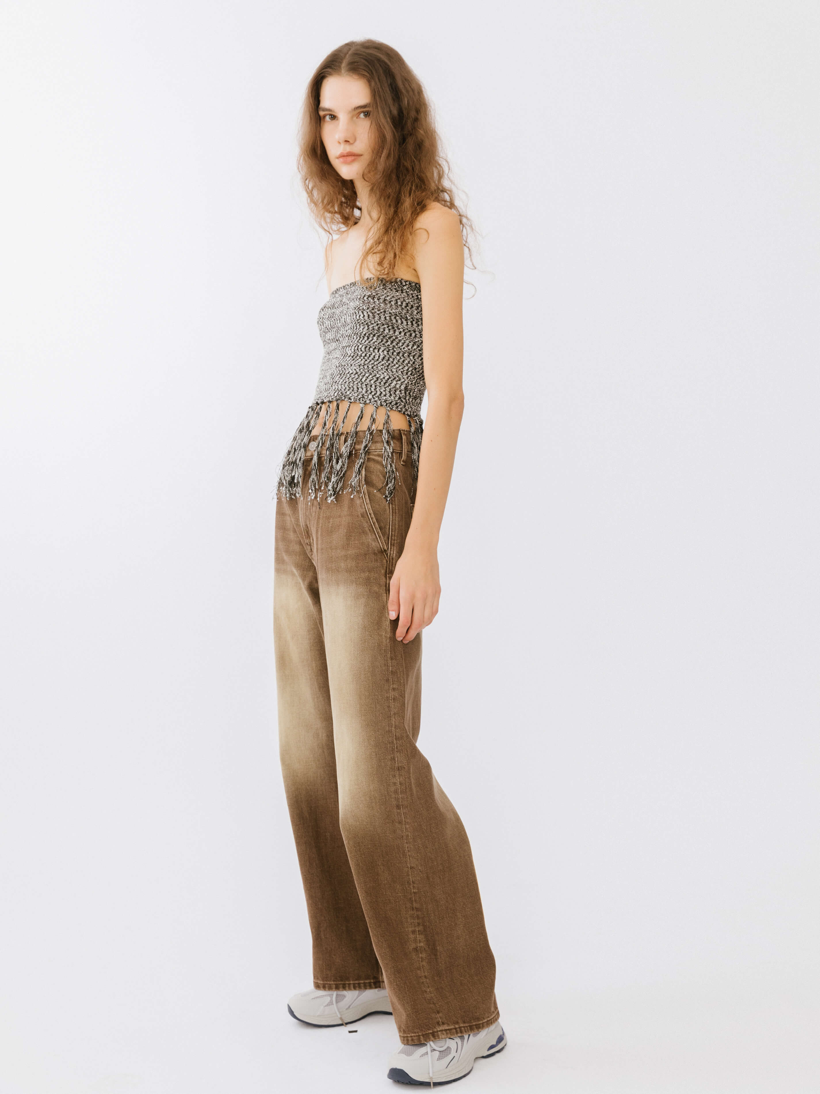 High Waisted Washed Out Boyfriend Jeans-8
