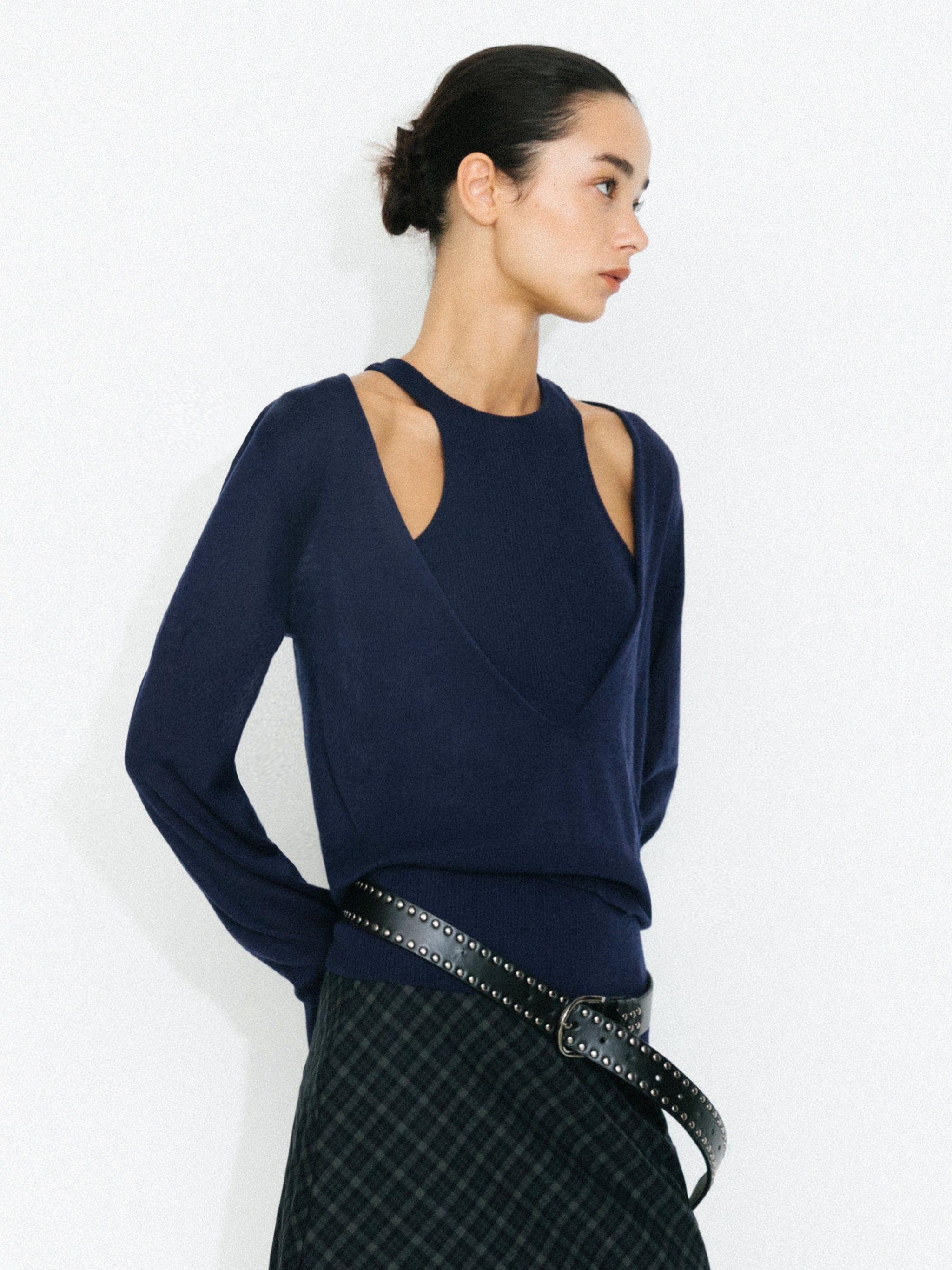 Knit Cardigan and Vest Two-Piece Set-8