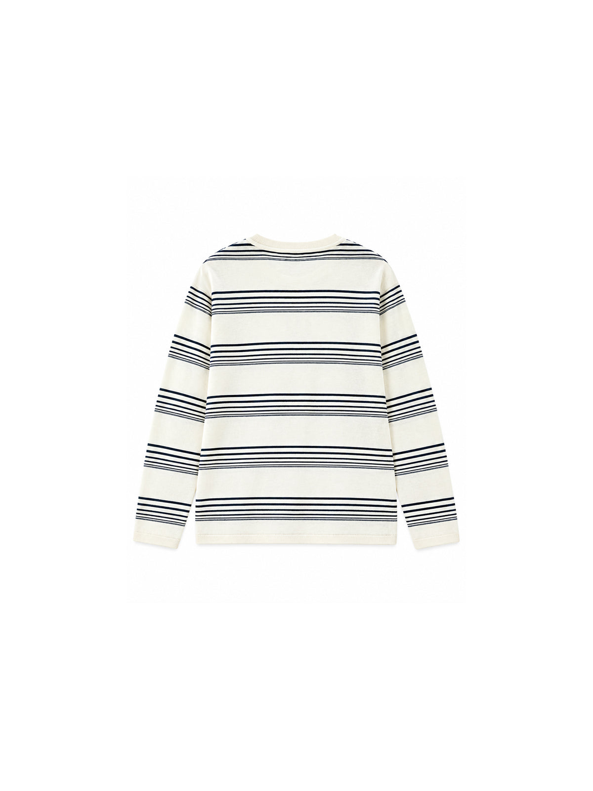 CUBIC Relaxed Striped Slub Cotton Top-8