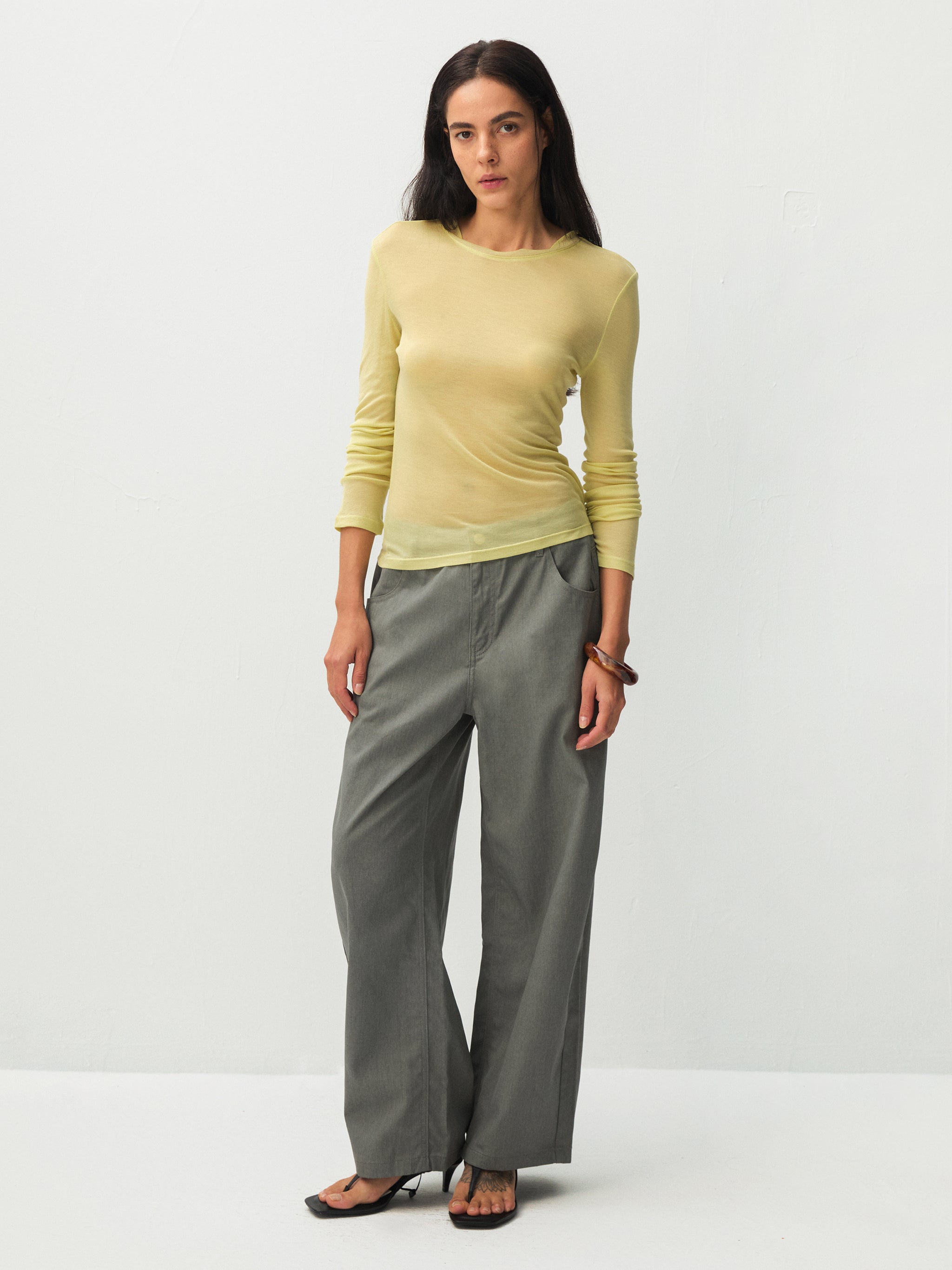100% Cotton Draped Oversized Wide-Leg Casual Pants-8