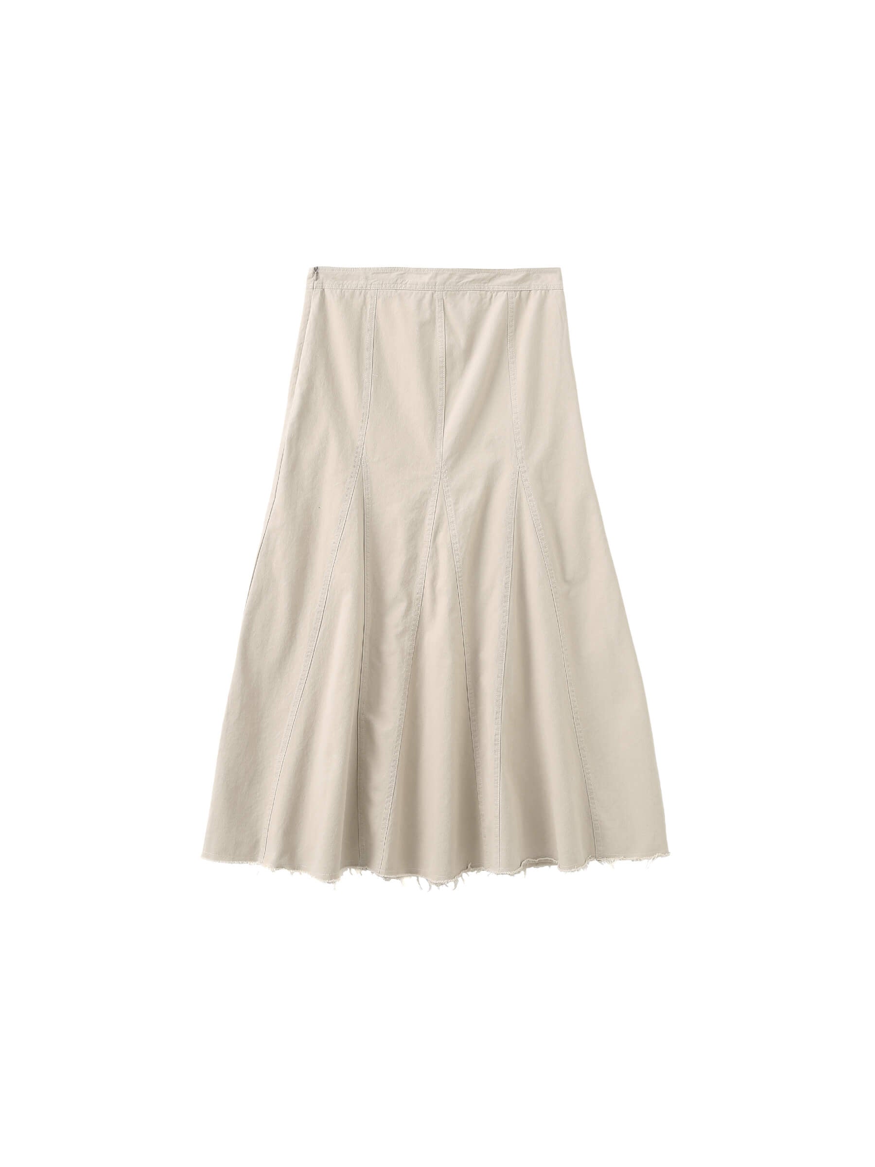 Frayed Denim Maxi Skirt-9