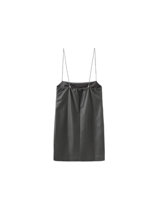 Sleeveless Dress With Cord Straps