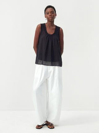 CUBIC Lace Trim Scoop Neck Sleeveless Top