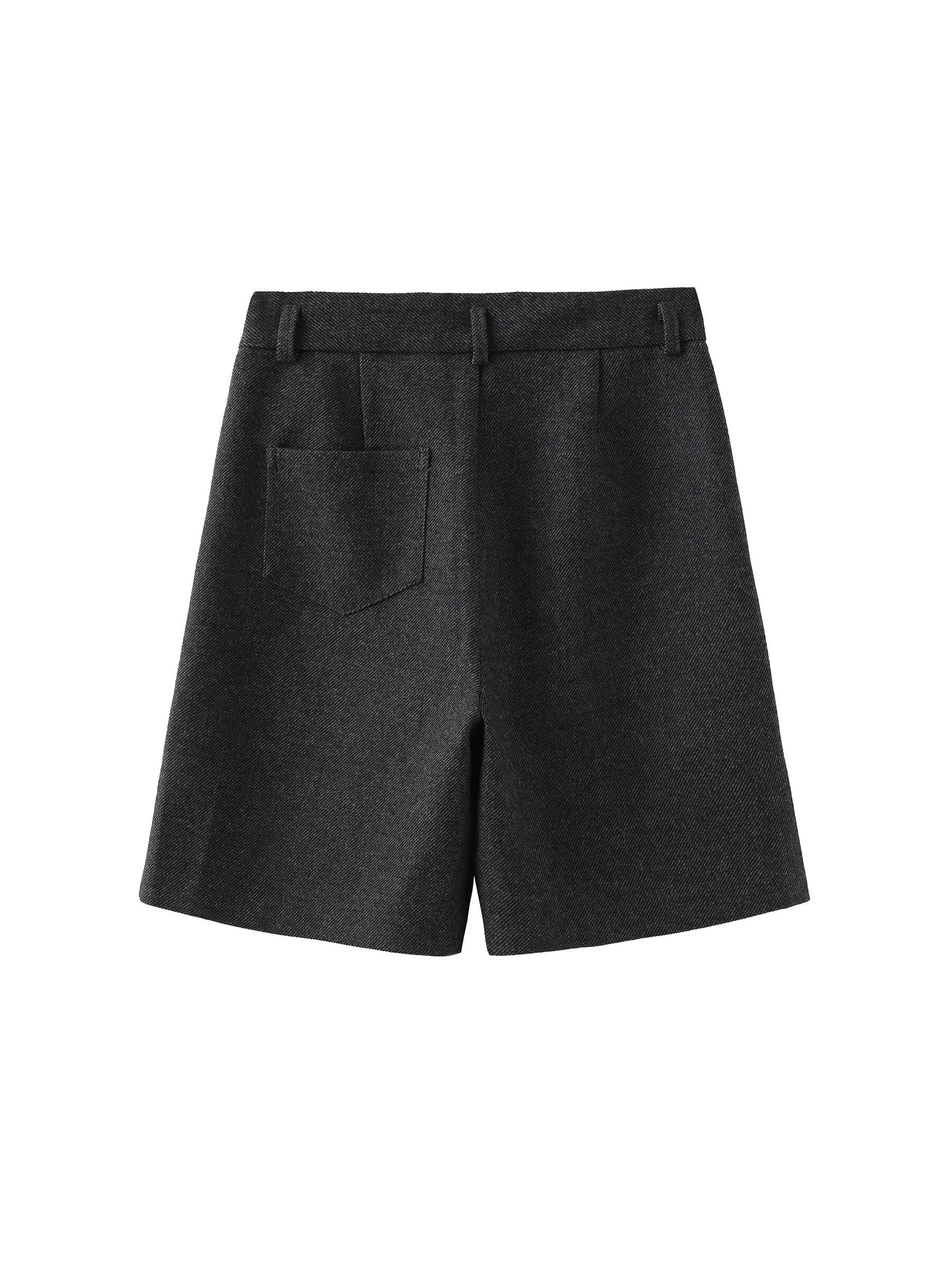Virgin Wool Cargo Shorts-7