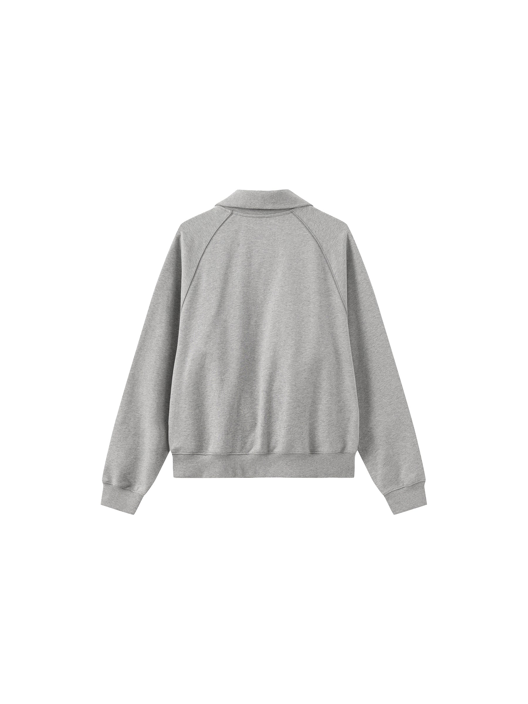 ONE BY CUBIC Collared Half-Zip Embroidered 100% Cotton Sweatshirt-18