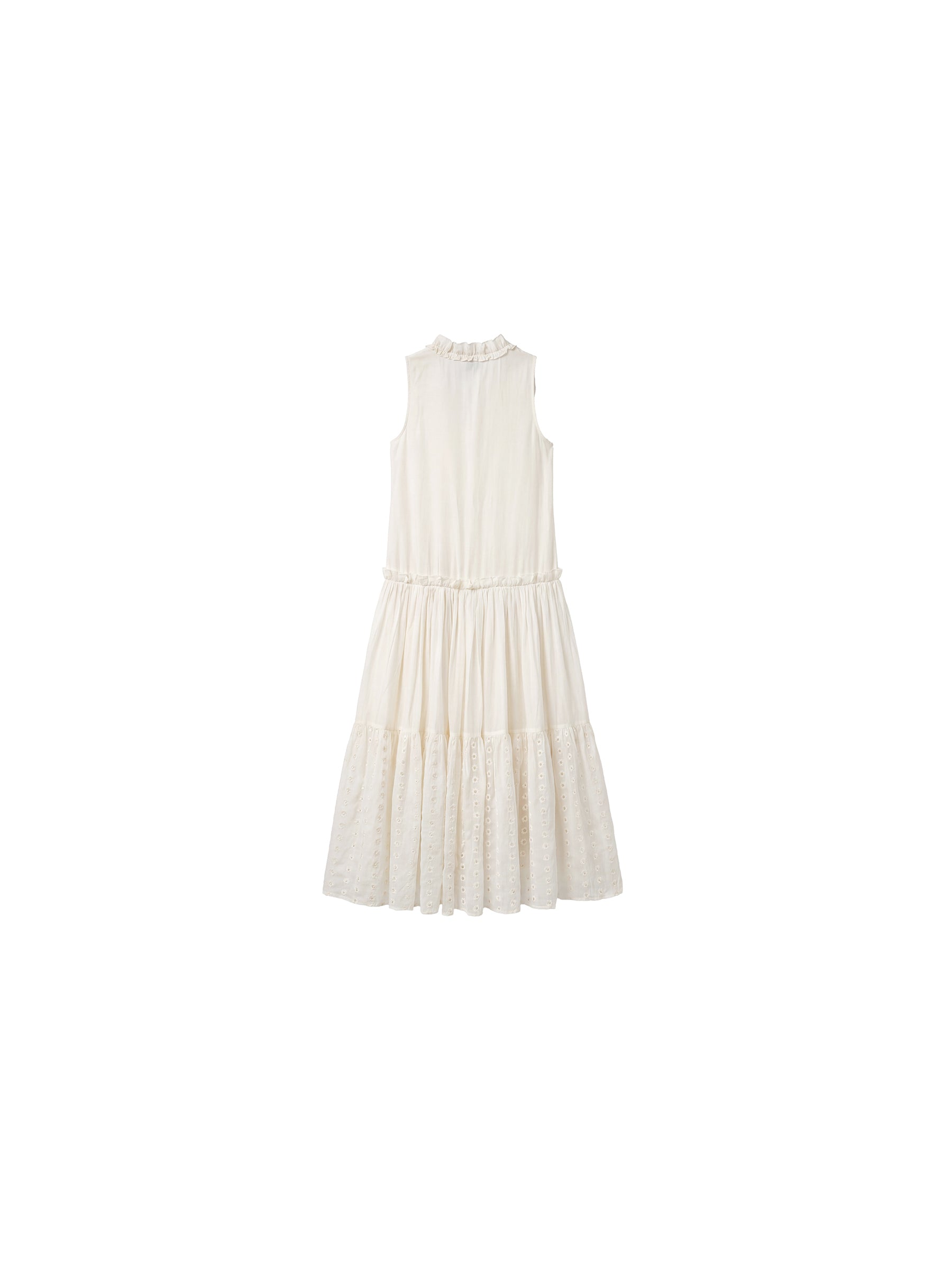CUBIC Lace Drawstring Maxi Dress-8