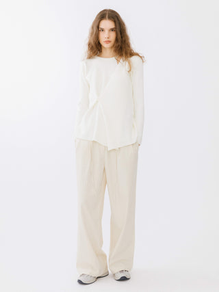 Crossover Ribbed Knit Jumper