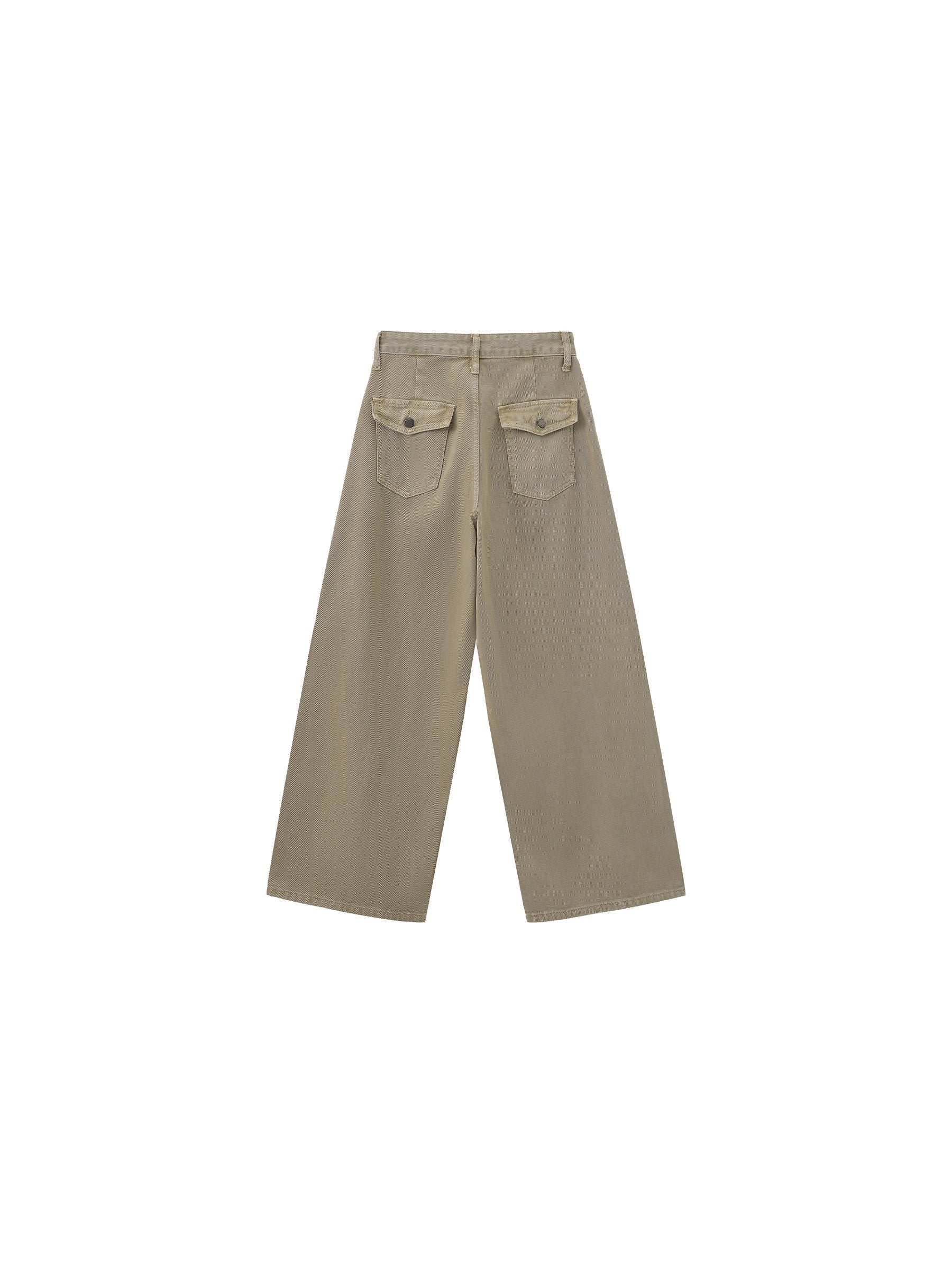 CUBIC Minimalist Wide-Leg Trousers-8